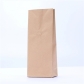 5 pcs Supplies High Quality Food Grade Flat Bottom Brown Kraft Paper Coffee Bags With Valve